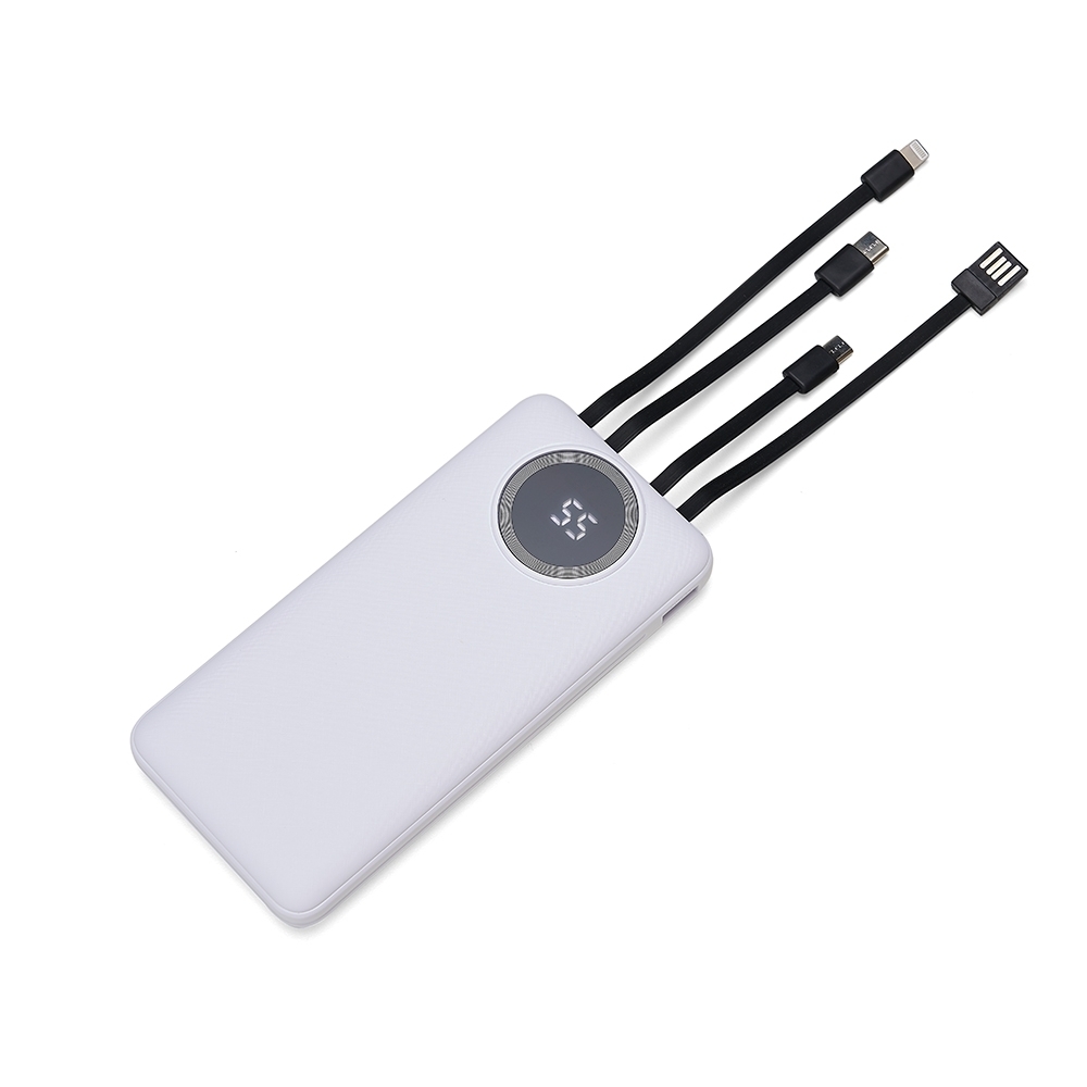 POWER BANK 10.000MAH MULTISSAÍDAS - Brinde Personalizado